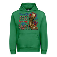 Emerald home of the free because of the brave Urban Hoodie - Zillion Design Studio