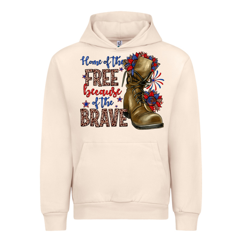 Home Of The Free Because Of The Brave Urban Hoodie by Zillion Design Studio | Teevron
