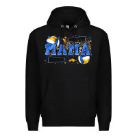 Black mama volleyball Premium Hoodie - Zillion Design Studio