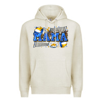 Oatmeal Heather mama volleyball Premium Hoodie - Zillion Design Studio