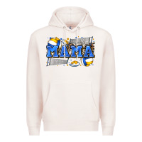 Pale Pink mama volleyball Premium Hoodie - Zillion Design Studio