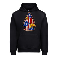 Black American flag sunflower arrowhead Urban Hoodie - Zillion Design Studio