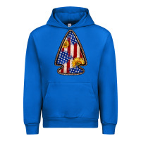 Cobalt American flag sunflower arrowhead Urban Hoodie - Zillion Design Studio
