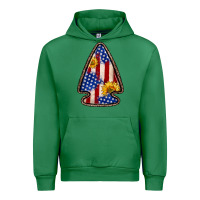 Emerald American flag sunflower arrowhead Urban Hoodie - Zillion Design Studio