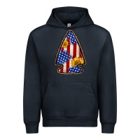 Navy American flag sunflower arrowhead Urban Hoodie - Zillion Design Studio