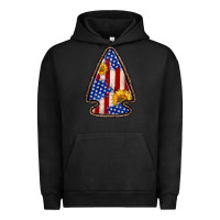 Pigment Black American flag sunflower arrowhead Urban Hoodie - Zillion Design Studio