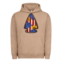 Pigment Burro American flag sunflower arrowhead Urban Hoodie - Zillion Design Studio