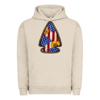 Pigment French Oak American flag sunflower arrowhead Urban Hoodie - Zillion Design Studio