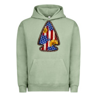 Pigment Oil Green American flag sunflower arrowhead Urban Hoodie - Zillion Design Studio