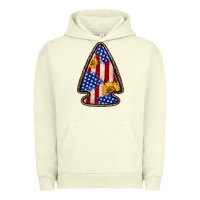 Pigment Pistachio American flag sunflower arrowhead Urban Hoodie - Zillion Design Studio