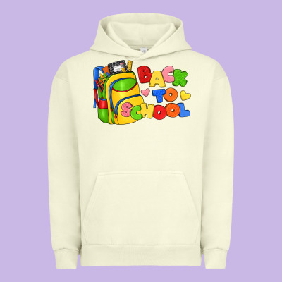 Back To School With School Bag Urban Hoodie Designed By Texasbilliewilder