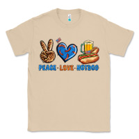 Mushroom Peace Love Hotdog Classic Tee - BundleAndBundleShop