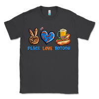 Smoke Peace Love Hotdog Classic Tee - BundleAndBundleShop