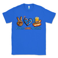 True Royal Peace Love Hotdog Classic Tee - BundleAndBundleShop