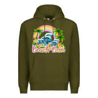 Army Green beach bum Premium Hoodie - texasbilliewilder