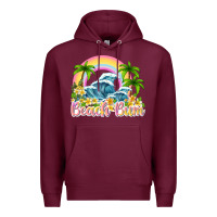 Burgundy beach bum Premium Hoodie - texasbilliewilder