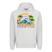 Dove Grey beach bum Premium Hoodie - texasbilliewilder