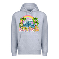 Heather Grey beach bum Premium Hoodie - texasbilliewilder