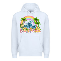 White beach bum Premium Hoodie - texasbilliewilder