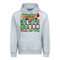 Heather Grey battery life of a bus driver Urban Hoodie - texasbilliewilder