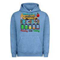 Pigment Pebble Blue battery life of a bus driver Urban Hoodie - texasbilliewilder