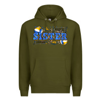 Army Green sister volleyball Premium Hoodie - Zillion Design Studio