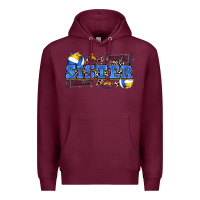 Burgundy sister volleyball Premium Hoodie - Zillion Design Studio