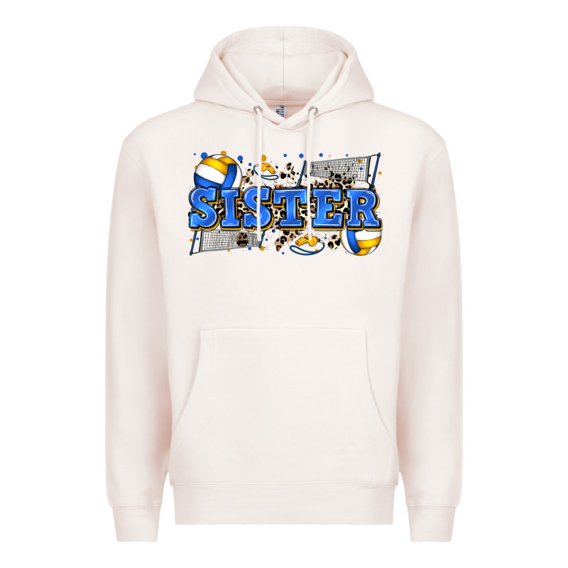 Sister Volleyball Premium Hoodie by Zillion Design Studio | Teevron
