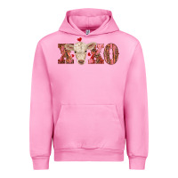 Fuchsia Pink xoxo charolais calf Urban Hoodie - RanaPortraitStore