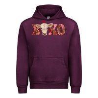 Mauve Wine xoxo charolais calf Urban Hoodie - RanaPortraitStore