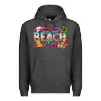 Charcoal Heather beach vibes Premium Hoodie - texasbilliewilder