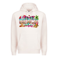 Pale Pink beach vibes Premium Hoodie - texasbilliewilder