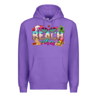 Purple beach vibes Premium Hoodie - texasbilliewilder