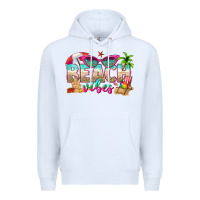White beach vibes Premium Hoodie - texasbilliewilder