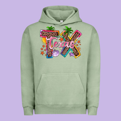 Texas Summer Urban Hoodie Designed By Zillion Design Studio