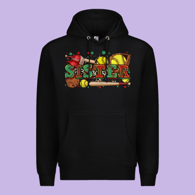 Sister Softball Premium Hoodie Designed By Zillion Design Studio