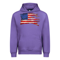 Tulip tattered american flag Urban Hoodie - Zillion Design Studio