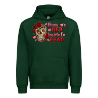Forest Green roses are red inside i'm dead Skull Urban Hoodie - RanaPortraitStore