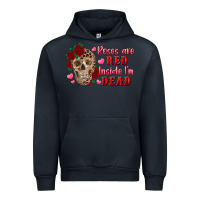 Navy roses are red inside i'm dead Skull Urban Hoodie - RanaPortraitStore