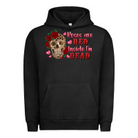 Pigment Black roses are red inside i'm dead Skull Urban Hoodie - RanaPortraitStore