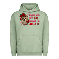 Pigment Oil Green roses are red inside i'm dead Skull Urban Hoodie - RanaPortraitStore