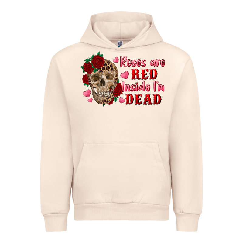 Roses Are Red Inside I'm Dead Skull Urban Hoodie by RanaPortraitStore | Teevron