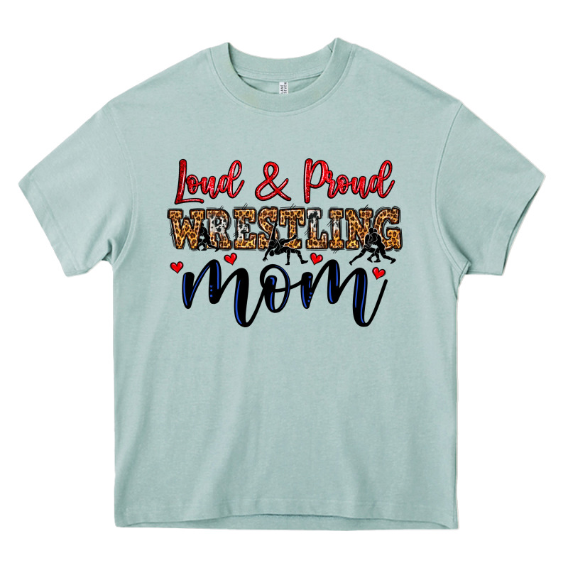 Loud And Proud Wrestling Mom Heavy Core Tee by LillyAllenDesigns | Teevron