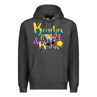 Charcoal Heather beaches booze and besties tbw Premium Hoodie - texasbilliewilder