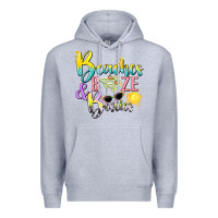 Heather Grey beaches booze and besties tbw Premium Hoodie - texasbilliewilder