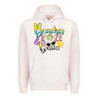 Pale Pink beaches booze and besties tbw Premium Hoodie - texasbilliewilder
