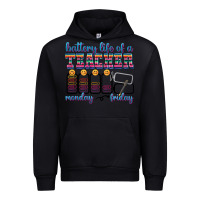 Black battery life of a teacher Urban Hoodie - texasbilliewilder