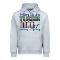 Heather Grey battery life of a teacher Urban Hoodie - texasbilliewilder