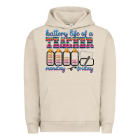 Pigment French Oak battery life of a teacher Urban Hoodie - texasbilliewilder