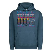 Pigment Midnight Navy battery life of a teacher Urban Hoodie - texasbilliewilder